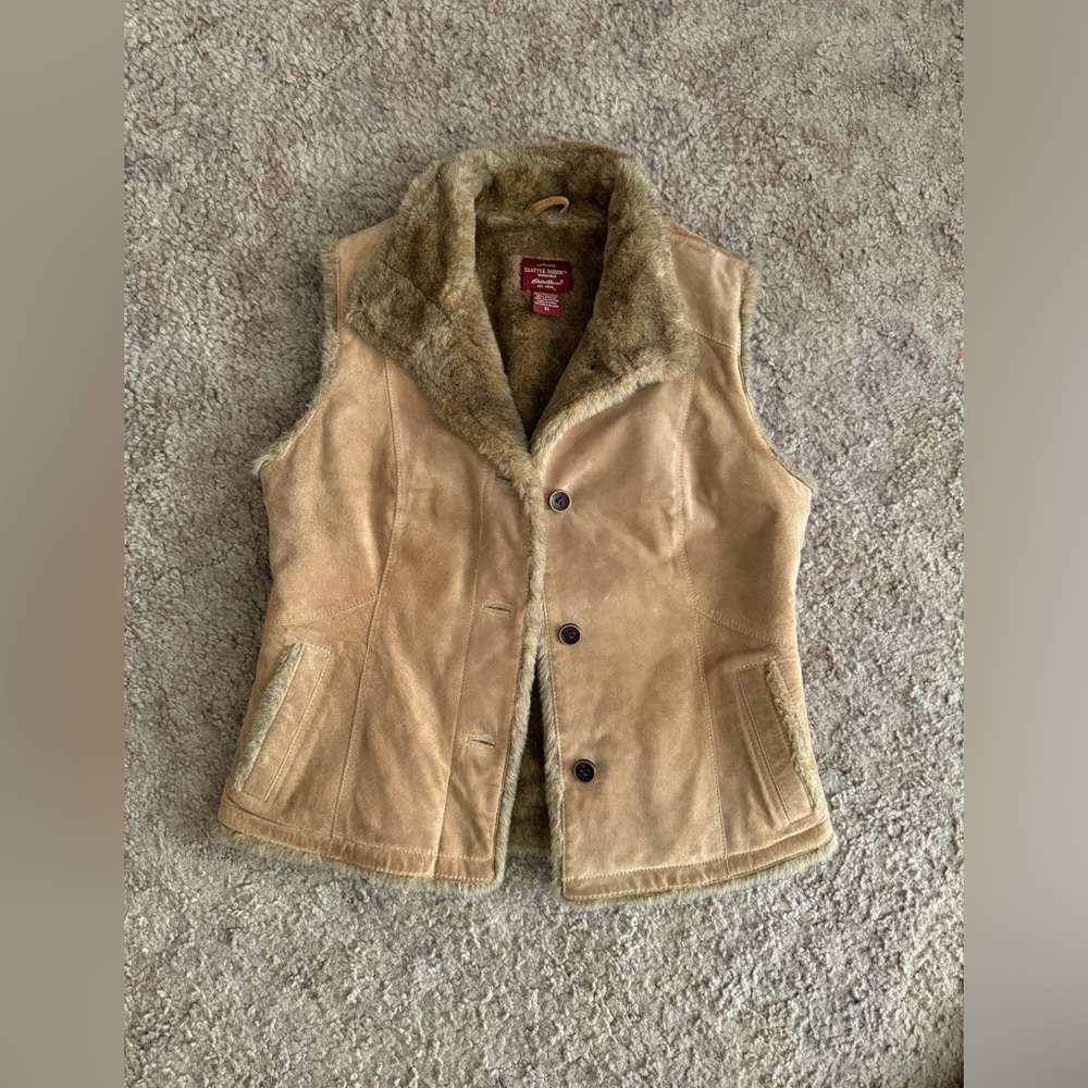Eddie Bauer Authentic Seattle Suede Vest
